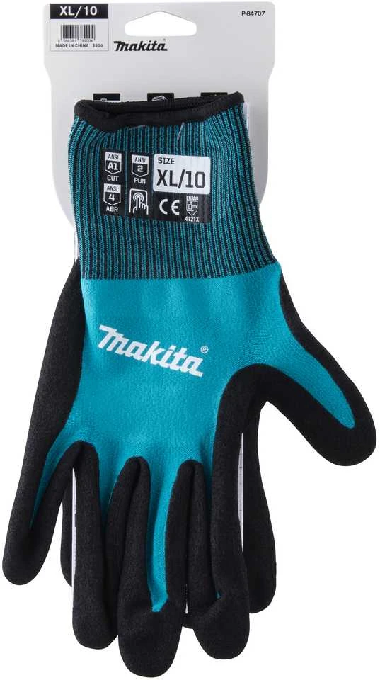 Makita Darbinės pirštinės, dengtos nitrilo danga, XL P-84707