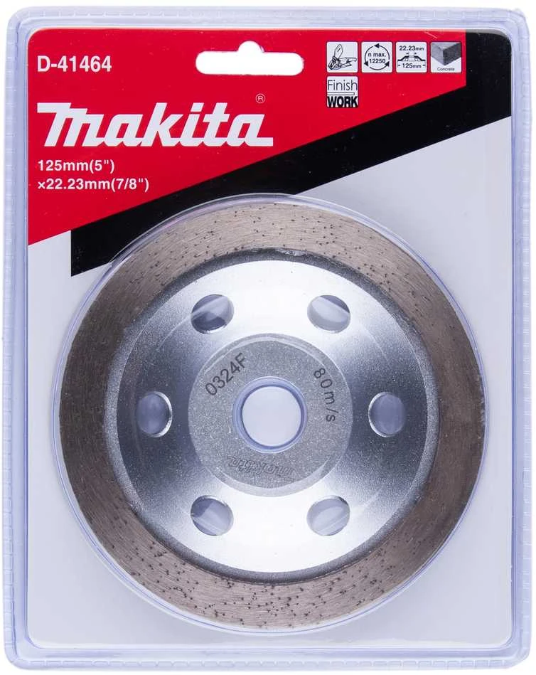 Makita Deimantinis diskas 125MM vientisas, užbaigimui. D-41464