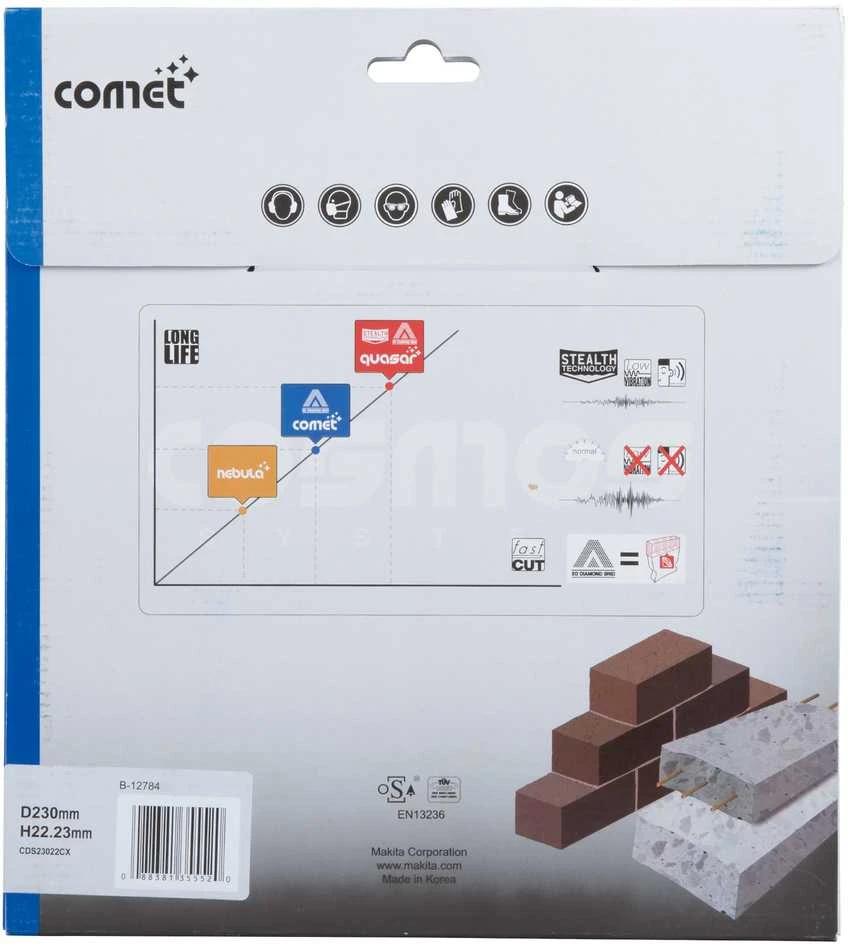 Makita Deimantinis diskas 230mm COMET RAPID B-12784