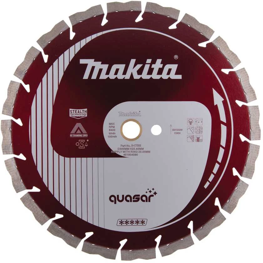 Makita Deimantinis diskas 300mm QUASAR B-17588 300X25,4/20MM