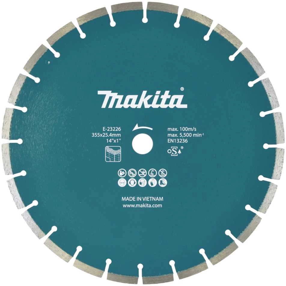 Makita Deimantinis diskas betono pjovimui (šlapiam/sausam pjovimui) 355mm E-23226