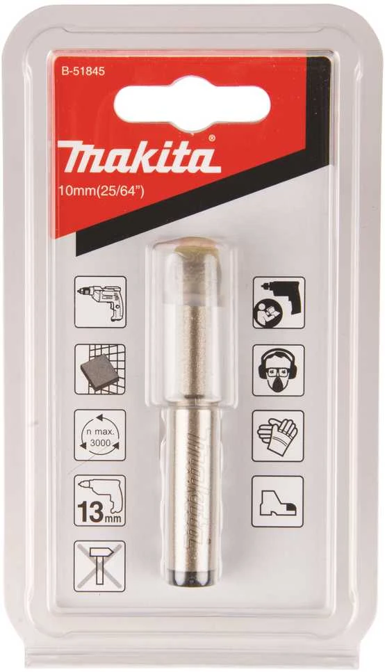 Makita Deimantinis grąžtas keraminėms plytelėms 10 mm B-51845