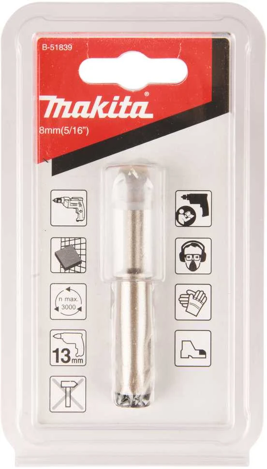 Makita Deimantinis grąžtas keraminėms plytelėms 8 mm B-51839