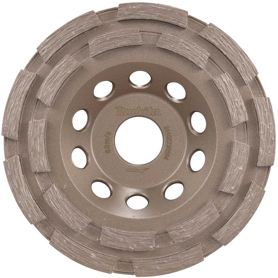 Makita DEIMANTINIS ŠLIFAVIMO DISKAS BETONUI, dvigubo segmento, 125mmx22,23mm D-80606