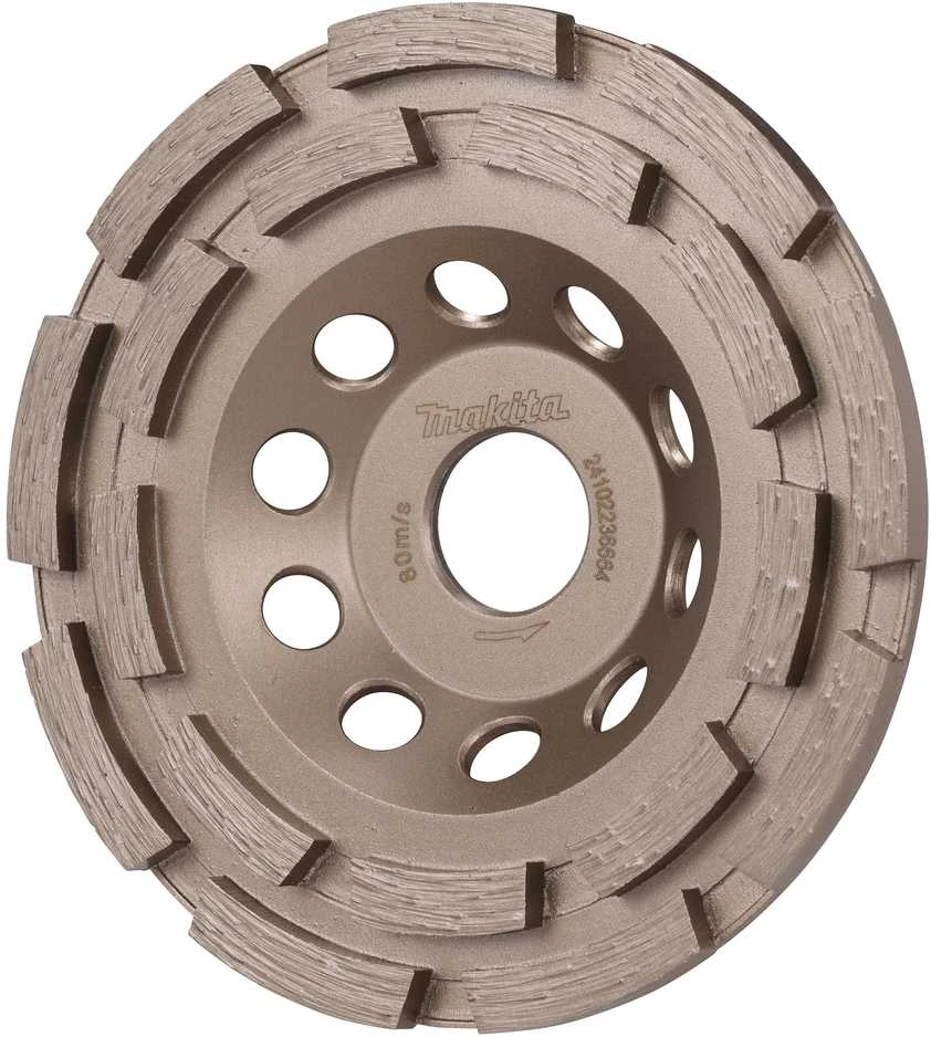 Makita DEIMANTINIS ŠLIFAVIMO DISKAS BETONUI, dvigubo segmento, 125mmx22,23mm D-80606