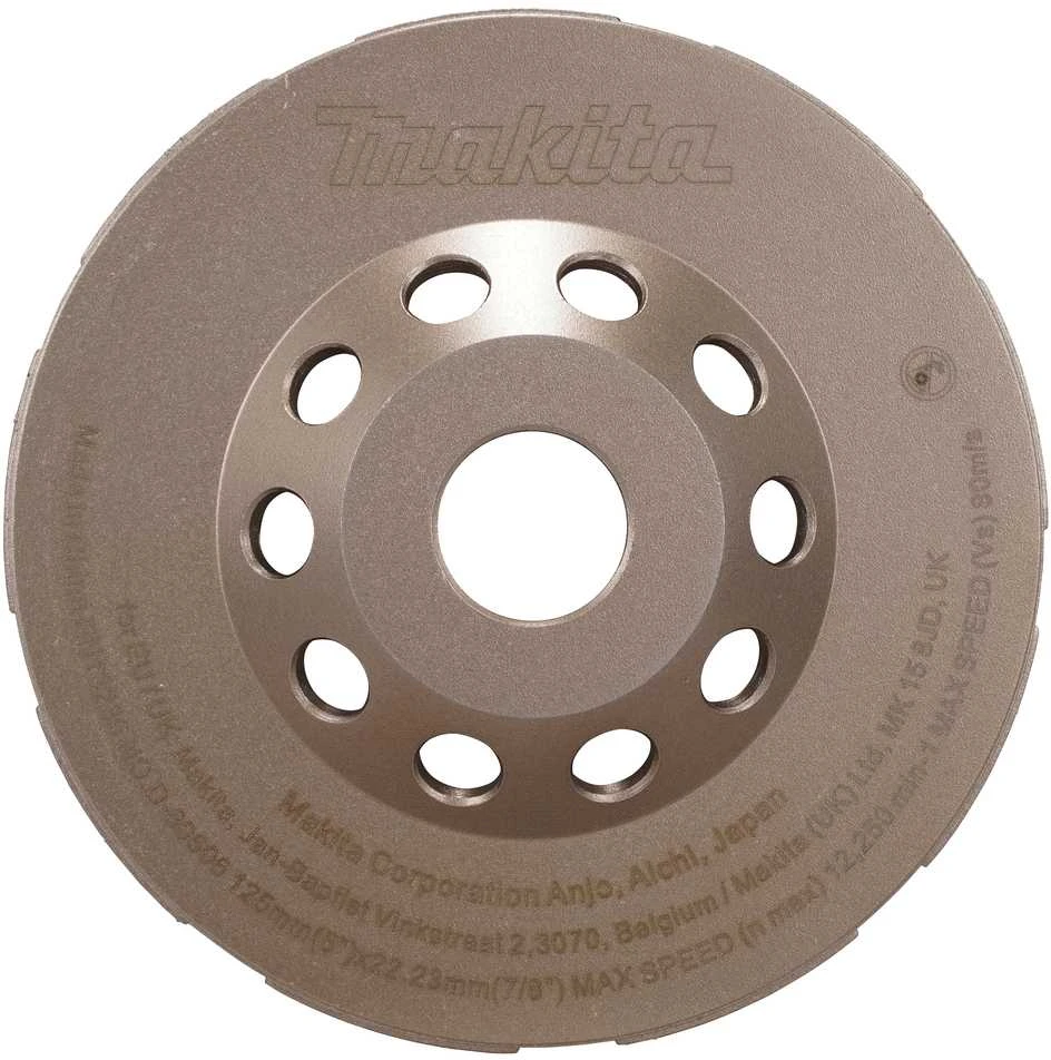 Makita DEIMANTINIS ŠLIFAVIMO DISKAS BETONUI, dvigubo segmento, 125mmx22,23mm D-80606