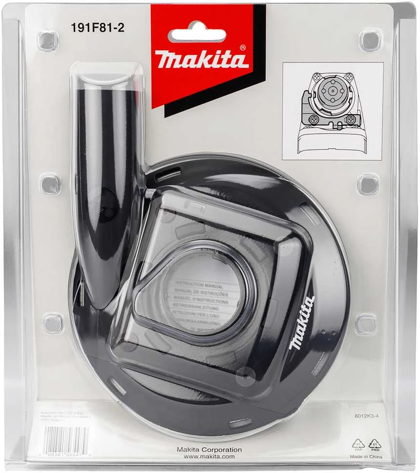 Makita Disko apsauga su nusiurbimo antgaliu 125 mm deimantiniais šlifavimo diskais 191F81-2