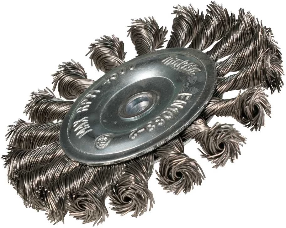 Makita Disko formos 100mm, su 1/4'' šešiakampiu antgaliu, Nerūdijantis plienas (Sukta viela) D-76722