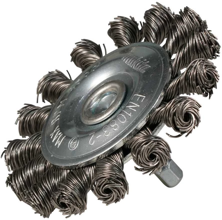 Makita Disko formos 75mm, su 1/4'' šešiakampiu antgaliu, Nerūdijantis plienas (Sukta viela) D-76716