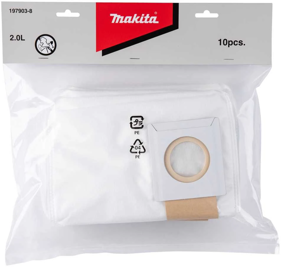 Makita Dulkių maišas popierinis (10Vnt.) DVC260, DVC261, DVC265 197903-8