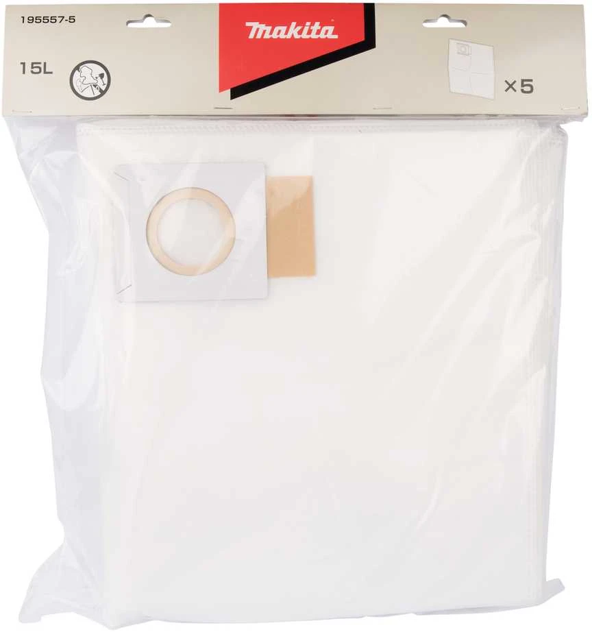 Makita Dulkių maišas popierinis 15L (5gab.) DVC860, DVC861, DVC862, DVC863, DVC864, VC2510L 195557-5