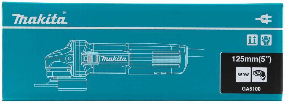 Makita Elektrinis kampinis šlifuoklis GA5100 851 W • 125 mm • 2 800 - 11 000 min⁻¹