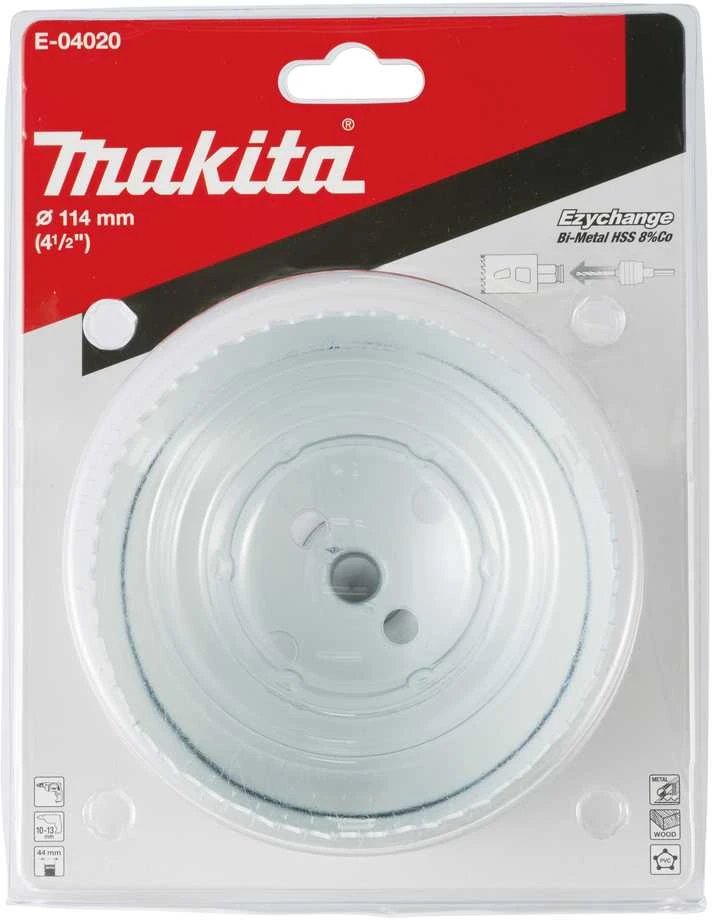 Makita EZYCHANGE Bi-Metal gręžimo karūna 114mm E-04020 BiM • 114 mm • Ezychange