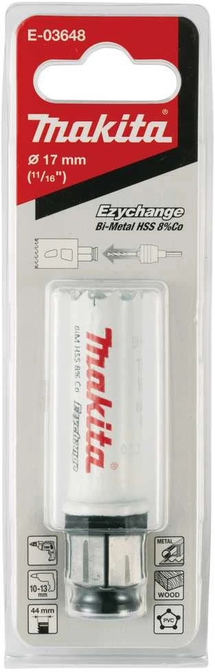 Makita EZYCHANGE Bi-Metal gręžimo karūna 17mm E-03648 BiM • 17 mm • Ezychange