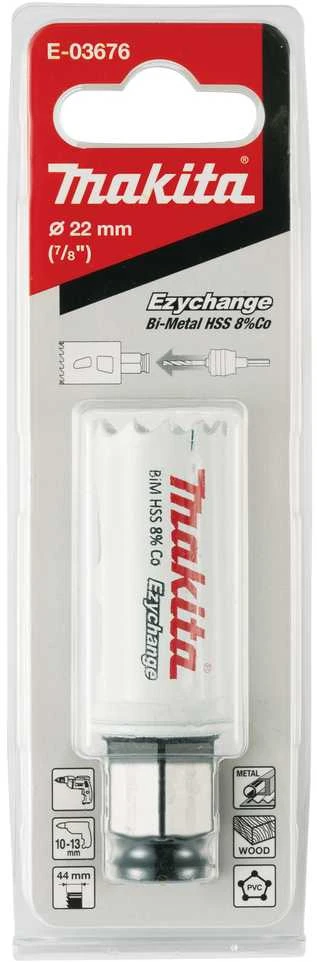Makita EZYCHANGE Bi-Metal gręžimo karūna 22mm E-03676 BiM • 22 mm • Ezychange