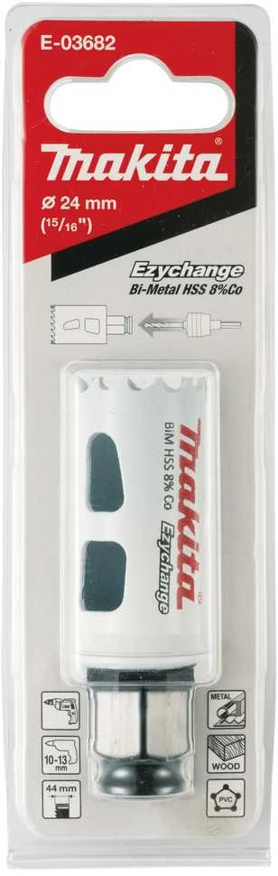 Makita EZYCHANGE Bi-Metal gręžimo karūna 24mm E-03682 BiM • 24 mm • Ezychange