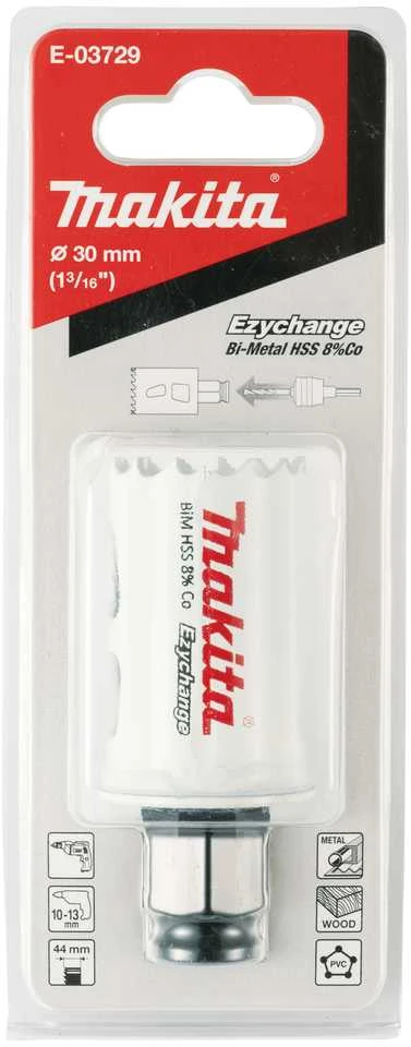 Makita EZYCHANGE Bi-Metal gręžimo karūna 30mm E-03729 BiM • 30 mm • Ezychange
