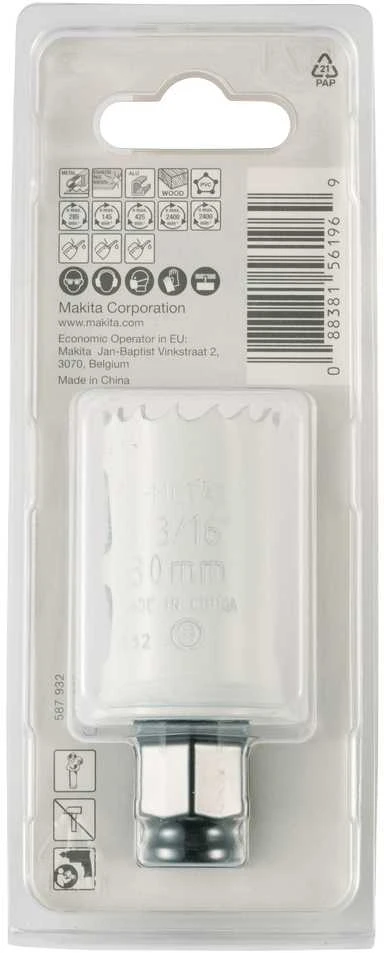 Makita EZYCHANGE Bi-Metal gręžimo karūna 30mm E-03729 BiM • 30 mm • Ezychange