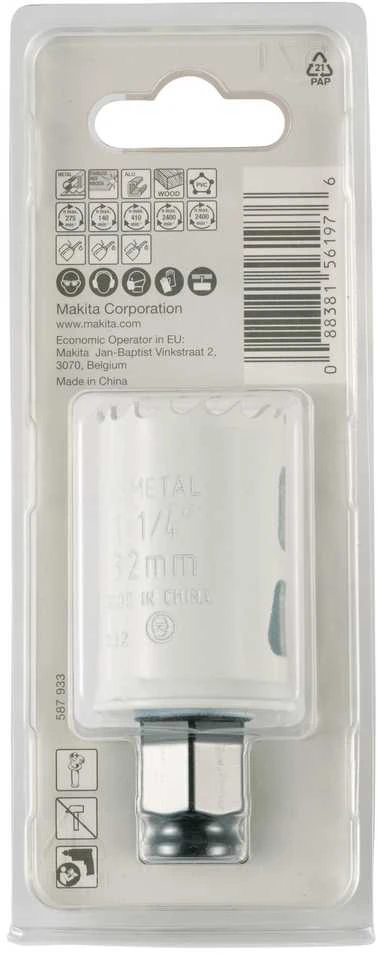 Makita EZYCHANGE Bi-Metal gręžimo karūna 32mm E-03735 BiM • 32 mm • Ezychange
