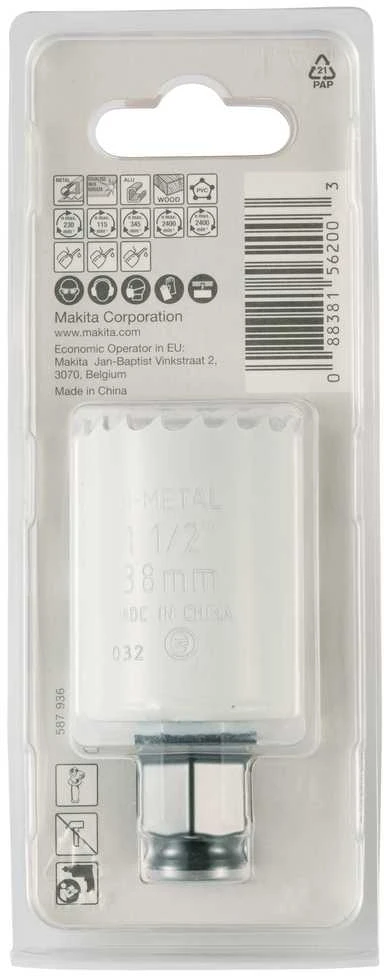 Makita EZYCHANGE Bi-Metal gręžimo karūna 38mm E-03763 BiM • 38 mm • Ezychange