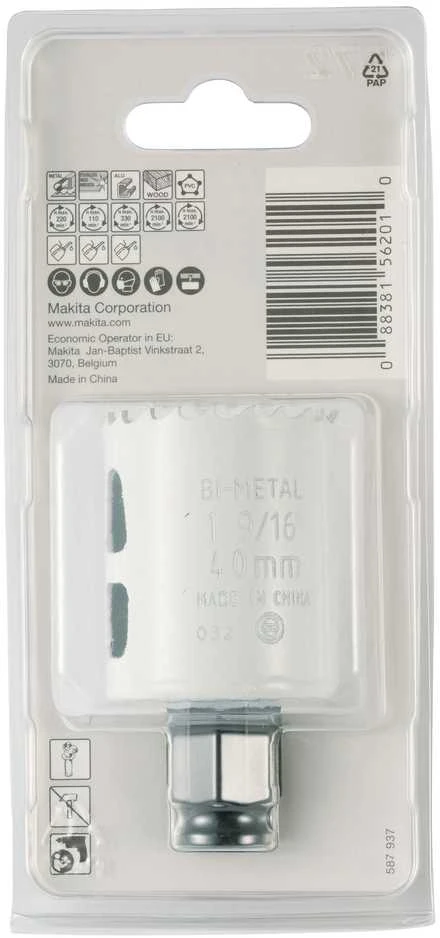 Makita EZYCHANGE Bi-Metal gręžimo karūna 40mm E-03779 BiM • 40 mm • Ezychange