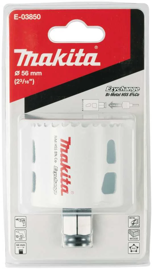 Makita EZYCHANGE Bi-Metal gręžimo karūna 56mm E-03850 BiM • 56 mm • Ezychange