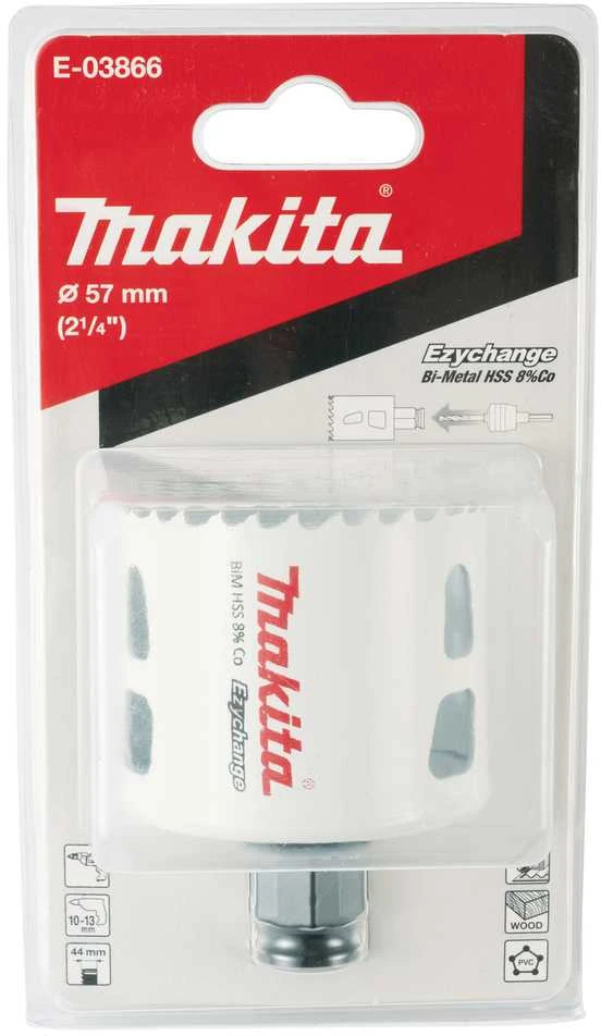 Makita EZYCHANGE Bi-Metal gręžimo karūna 57mm E-03866 BiM • 57 mm • Ezychange