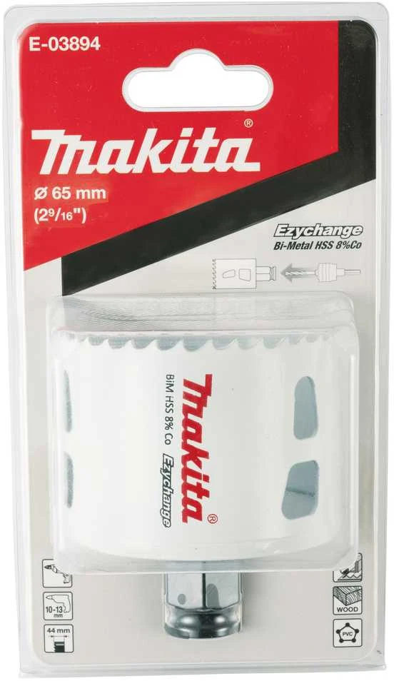 Makita EZYCHANGE Bi-Metal gręžimo karūna 65mm E-03894 BiM • 65 mm • Ezychange