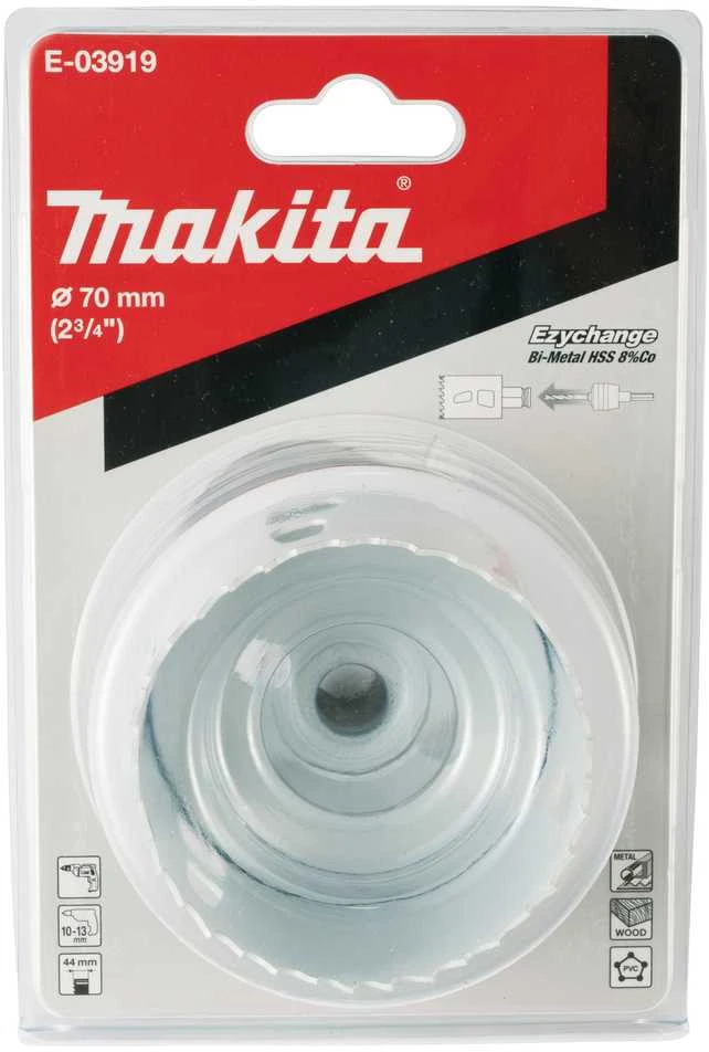 Makita EZYCHANGE Bi-Metal gręžimo karūna 70mm E-03919 BiM • 70 mm • Ezychange