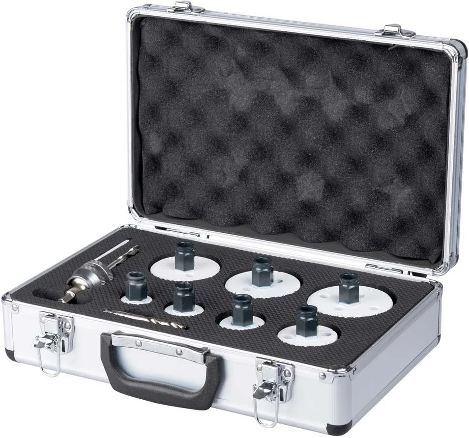 Grąžtas Makita EZYCHANGE BI-METALL 7 dydžių karūnų rinkinys (25,32,40,51,65,68,76 mm) E-12295