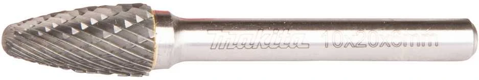 Makita Freza tiesiniam šlifuokliui, kotelis 6 mm, forma SA 10x20 mm B-52788 metalui, nerūd. plienui.