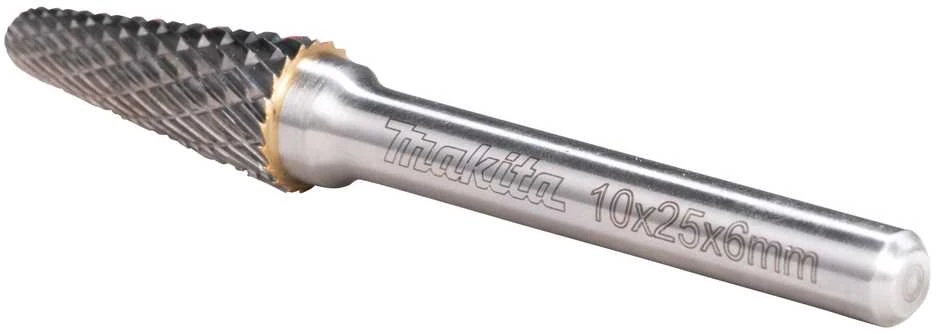 Makita Freza tiesiniam šlifuokliui, kotelis 6 mm, forma SA 10x25 mm B-52819 metalui, nerūd. plienui