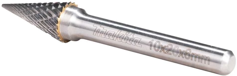 Makita Freza tiesiniam šlifuokliui, kotelis 6 mm, forma SA 10x20 mm B-52847 metalui, nerūd. plienui.