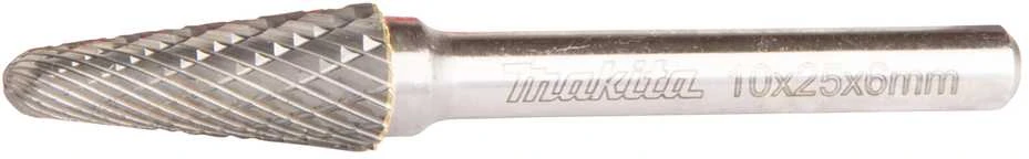 Makita Freza tiesiniam šlifuokliui, kotelis 6 mm, forma SA 10x25 mm B-52819 metalui, nerūd. plienui