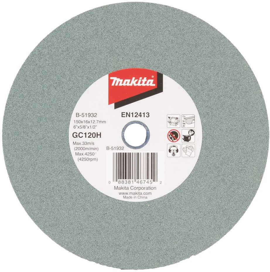 Makita B-51932 Galandimo diskas 150x16x12,7mm GC120 (Cu,Ni,Ms,Zn)