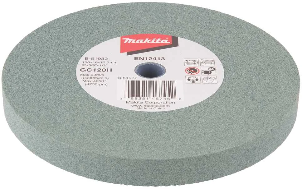 Makita B-51932 Galandimo diskas 150x16x12,7mm GC120 (Cu,Ni,Ms,Zn)