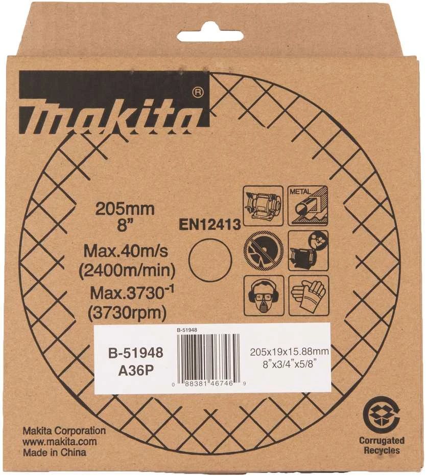 Makita Galandimo diskas 205x19x15,88mm A36P B-51948