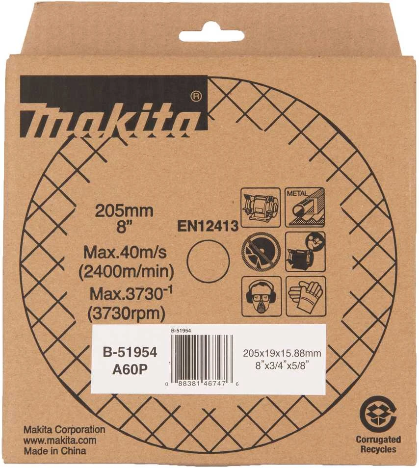 Makita Galandimo diskas 205x19x15,88mm A60P B-51954