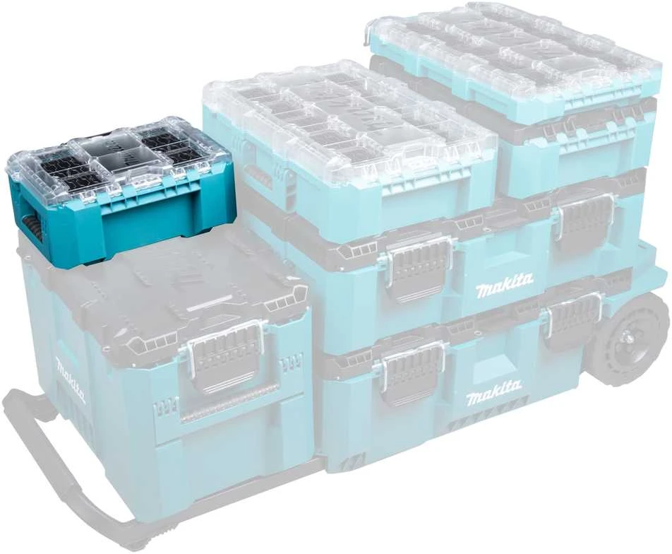 Makita Gili kompaktiška smulkių priedų dėžė P-91067 8,55 L, 278 × 389 × 162 mm