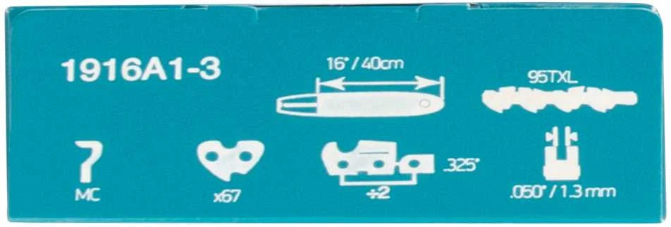Makita Grandinės MC 40cm/16", 0,325", 1,3mm, 64H 1916A1-3 UC030G