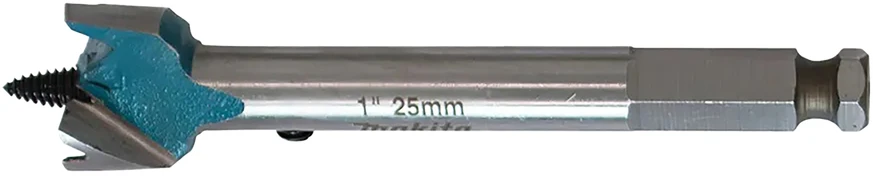 Makita Grąžtas medienai su 2 pjaunančiomis briaunomis, 25mm, su 7/16" šešiakampiu koteliu E-27539