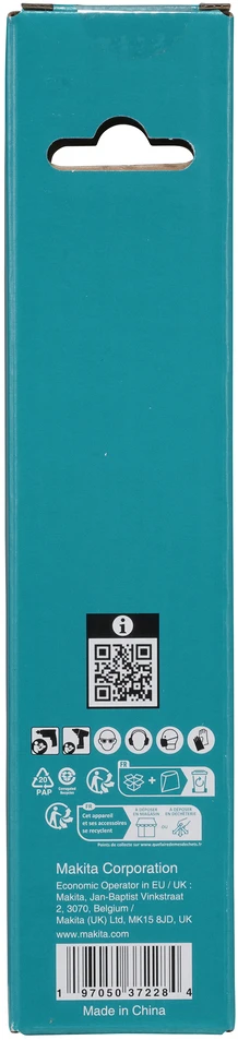 Makita Grąžtas medienai su 4 grioveliais ir 4 pjaunančiomis briaunomis, 12x165 mm, su 1/4" šešiakampiu koteliu E-26646