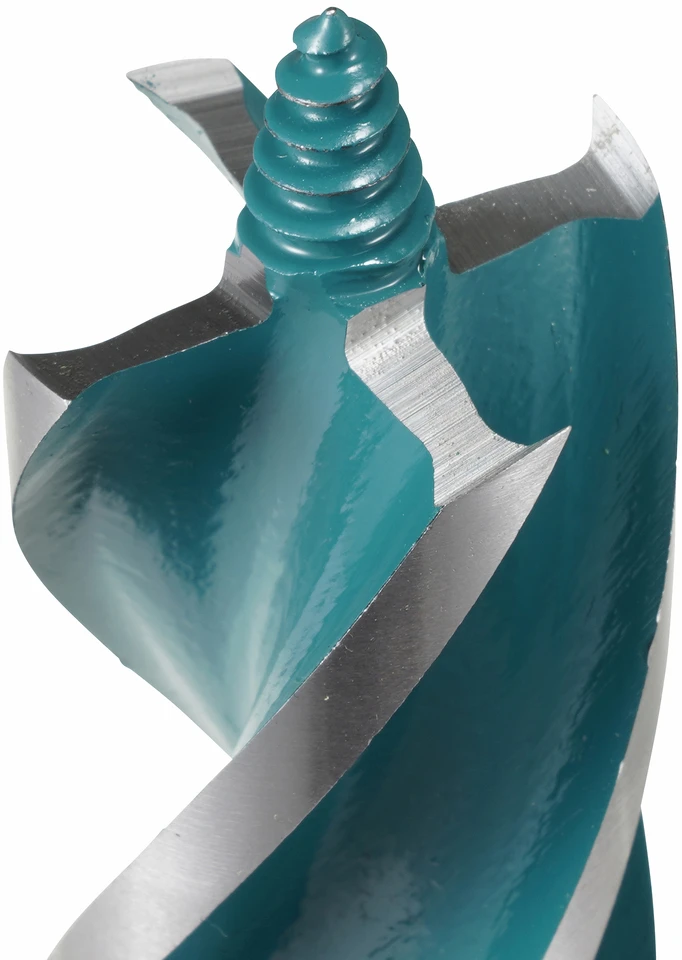 Makita Grąžtas medienai su 4 grioveliais ir 4 pjaunančiomis briaunomis, 38x165 mm, su 1/4" šešiakampiu koteliu E-26727