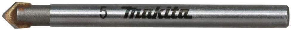Makita Grąžtas stiklui, 5x51mm, su tiesiu apvaliu koteliu. D-78427
