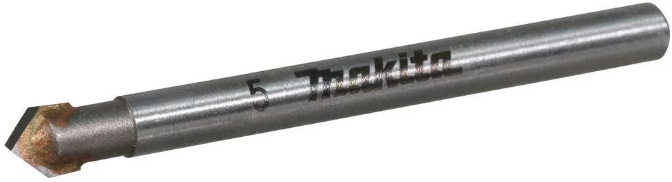 Makita Grąžtas stiklui, 5x51mm, su tiesiu apvaliu koteliu. D-78427