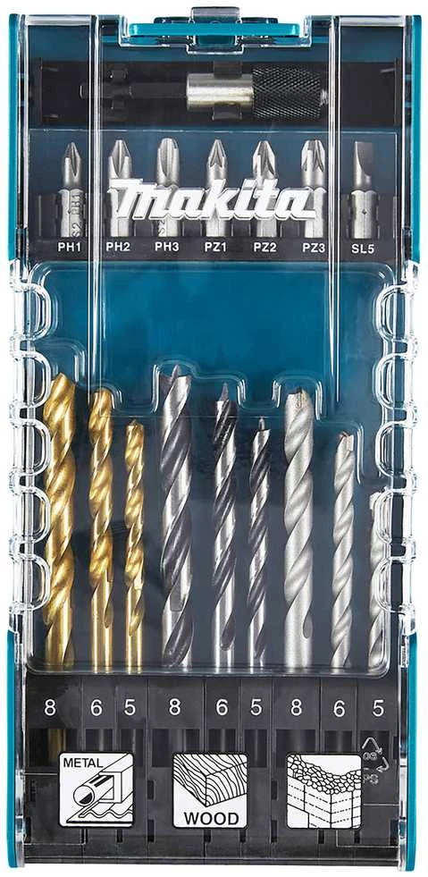 Makita GRĄŽTŲ IR SUKIMO ANTGALIŲ RINKINYS (17 vnt) D-74887