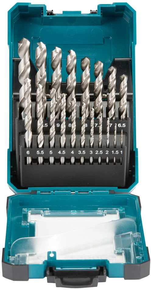 Grąžtas Makita Grąžtų komplektas 19 vnt. (1-10mm) metalui HSS-G D-67549