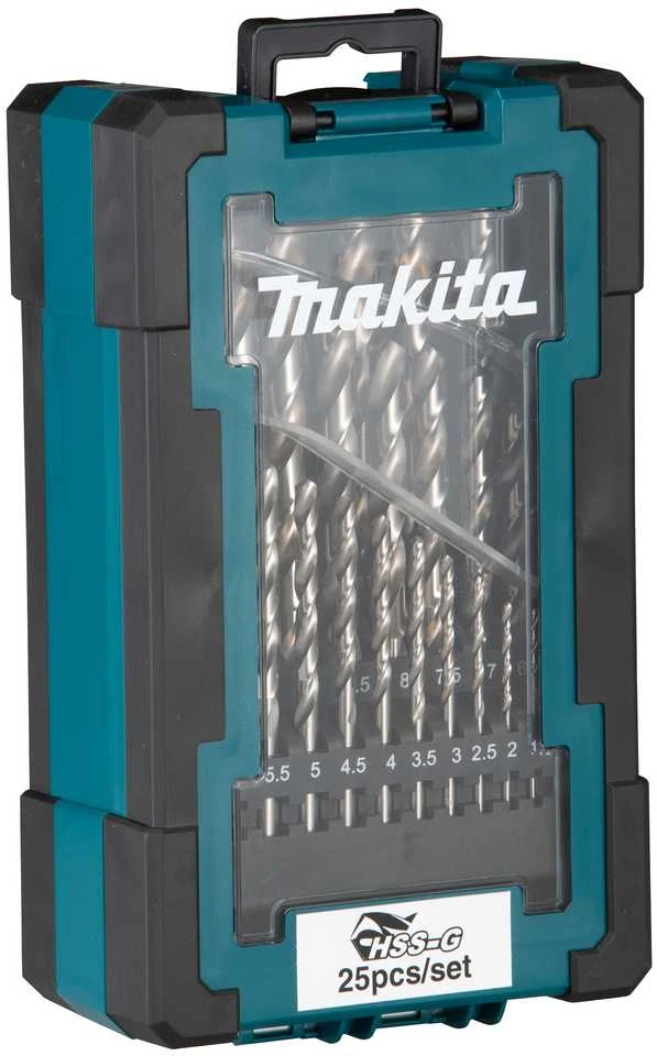 Grąžtas Makita Grąžtų komplektas 25 vnt. (1-13mm) metalui HSS-G D-67555
