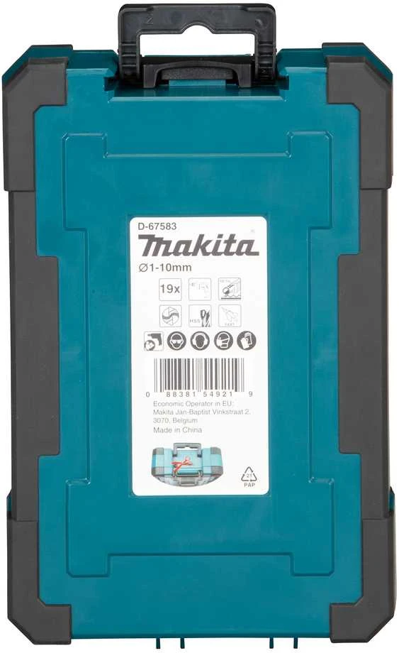 Grąžtas Makita Grąžtų komplektas M-Force 19 vnt. (1-10mm) D-67583