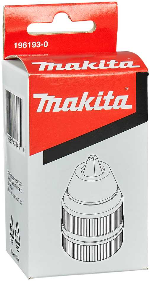 Makita Griebtuvas 13mm 1/2"-20UNF 1,5-13mm 196193-0